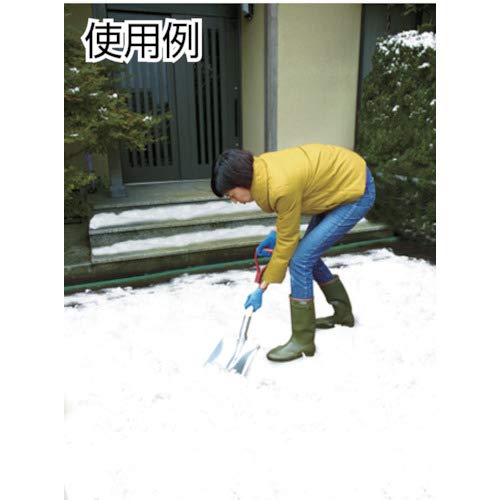 コンパル 除雪ショベル アルミ角スコ (中) 刃先幅245mm