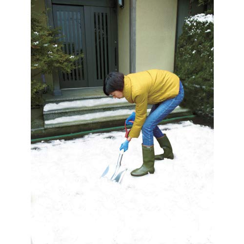 コンパル 除雪ショベル アルミ角スコ (中) 刃先幅245mm