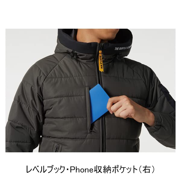BURTLE 防寒フーディジャケット 5030−35−XXL ブラック