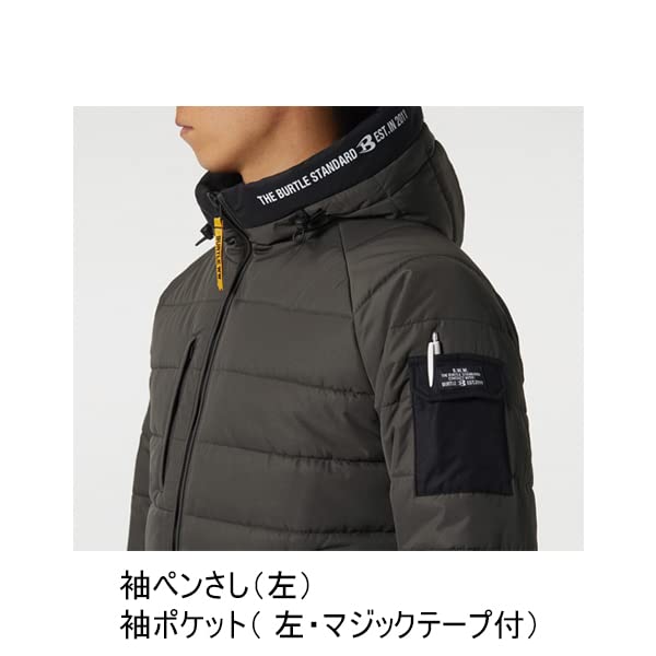 BURTLE 防寒フーディジャケット 5030−35−XXL ブラック