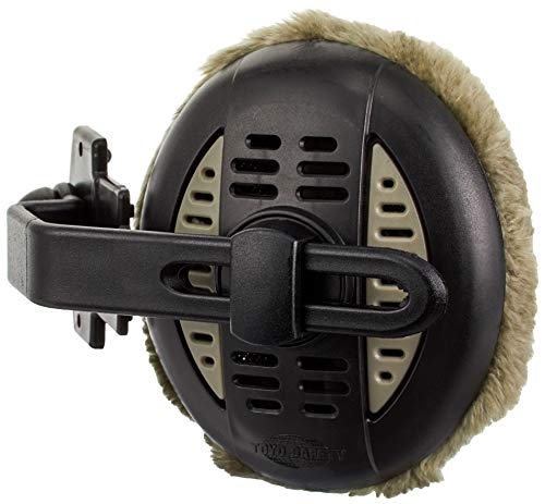 トーヨーセフティ ホカホカイヤーカップ ヘルメット取付式 黒