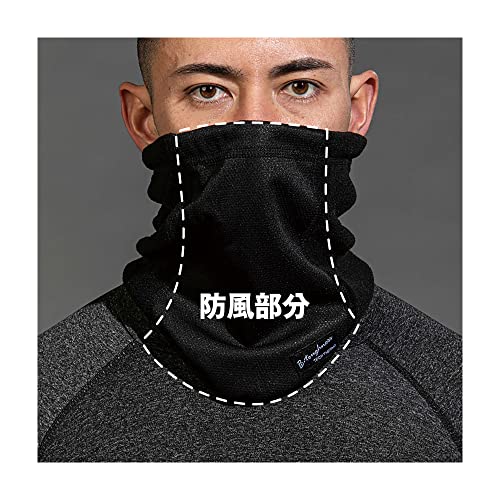 おたふく 発熱防風 ネックウォーマー ブラック