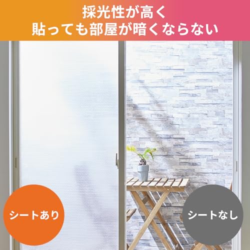 ニトムズ 窓ガラス断熱シート グリッド水貼り