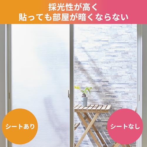 ニトムズ 窓ガラス断熱シート Wフォーム水貼り
