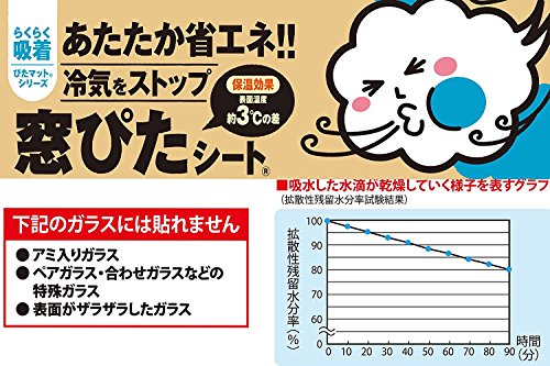 ワタナベ 冷気をブロック 窓ぴたシート ローズ