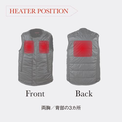 リベルタ LD HM5V ヒートインナー Vest 002ブラック 2XL