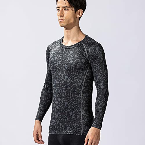 おたふく BTパワーストレッチ クルーネックシャツ 迷彩 S