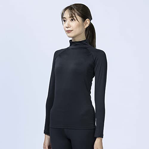 おたふく BTパワーストレッチ サーモデオ ハイネックシャツ レディース M