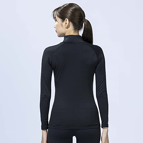 おたふく BTパワーストレッチ サーモデオ ハイネックシャツ レディース L
