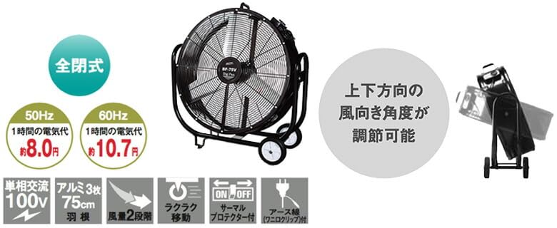 NAKATOMI 75cmビッグファン BF−75VZ