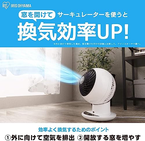 IRIS 283237サーキュレーター 14畳 首振り マカロン型