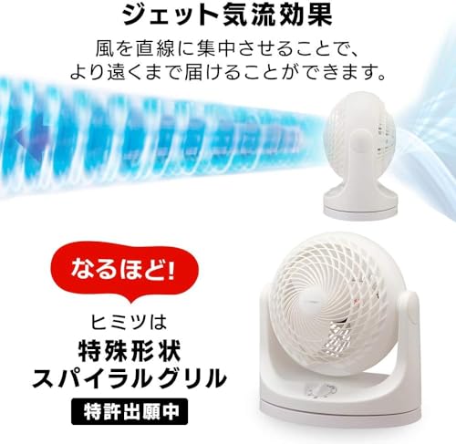 IRIS 283237サーキュレーター 14畳 首振り マカロン型