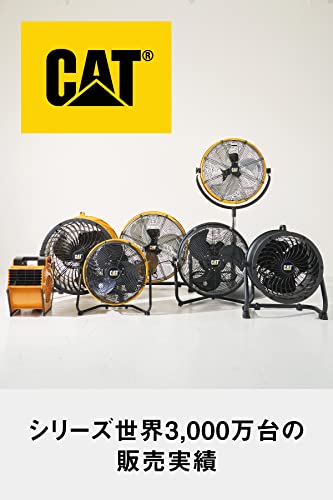 CAT 工場扇 35cm(壁・床タイプ)羽根軸180°半転機能付 イエロー