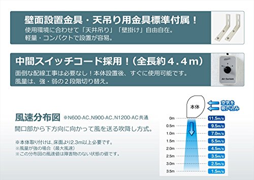 NAKATOMI エアーカーテンN900−AC