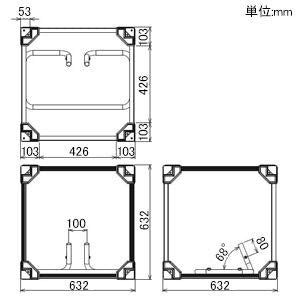 TRUSCO 全閉式工場扇 ゼフィール用 キューブフレームのみ