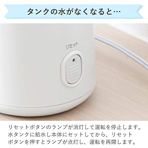 IRIS 274548 加熱式加湿器 ホワイト