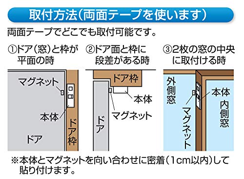 リーベックス ドア・窓チャイム(ブラウン) HSA−M4B