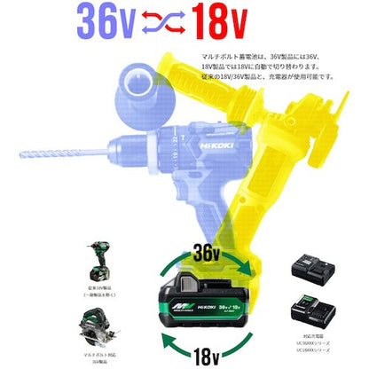 HiKOKI 新マルチボルト蓄電池 36V/18V (2.5Ah/5.0Ah)
