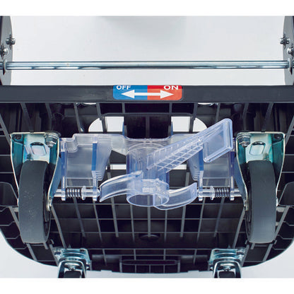 TRUSCO 軽量樹脂製運搬車“カルティオ” 780X490(折りたたみハンドルタイプ) 樹脂製ストッパー付