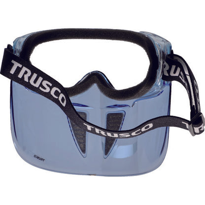 TRUSCO セーフティゴーグル バイザー付 通気弁タイプ