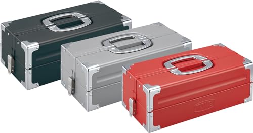 TONE ツールケース（メタル） V形2段式 433X220X160mm レッド