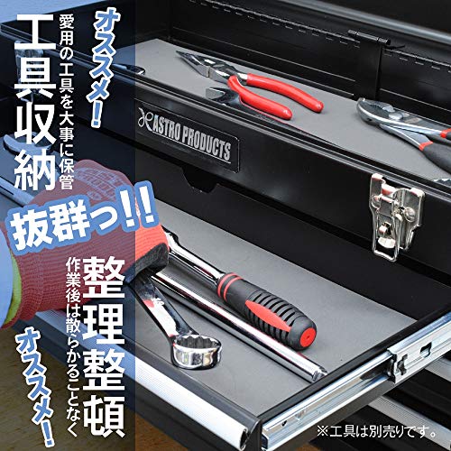 アストロプロダクツ ツールボックス 3段 ベアリング ブラック TB756（1個入）