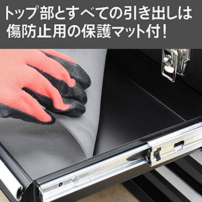 アストロプロダクツ ツールボックス 3段 ベアリング ブラック TB756（1個入）