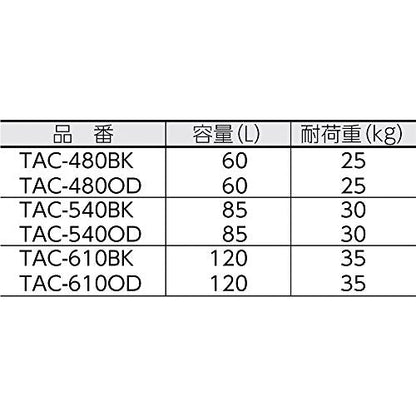 TRUSCO 万能アルミ保管箱 オリーブドラブ 480X360X410
