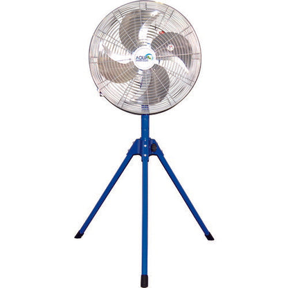 アクアシステム 無給油エアモーター式工場扇 スタンド型 (アルミハネ45cm)