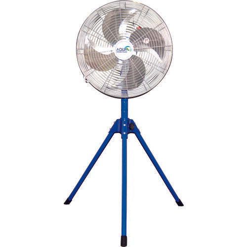 アクアシステム 無給油エアモーター式工場扇 スタンド型 (アルミハネ45cm)