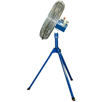 アクアシステム 無給油エアモーター式工場扇 スタンド大型 (アルミハネ60cm)