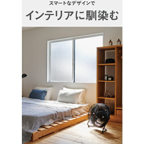 CAT 工場扇 35cm(壁･床タイプ)羽根軸180°半転機能付 ブラック