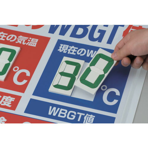 ユニット WBGT値表示板