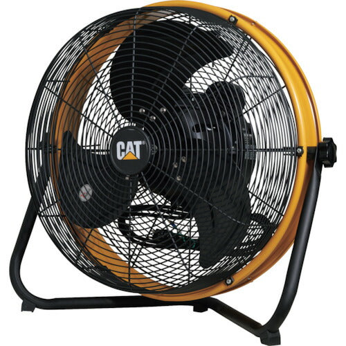 CAT 【2025年メーカー完売】 工場扇 45cm(壁･床タイプ)羽根軸180°半転機能付 イエロー