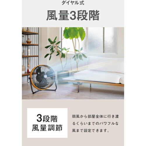 CAT 【2025年メーカー完売】 工場扇 45cm(壁･床タイプ)羽根軸180°半転機能付 イエロー