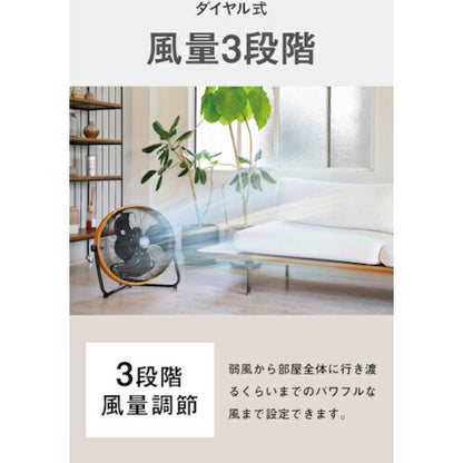 CAT 【2025年メーカー完売】 工場扇 45cm(壁･床タイプ)羽根軸180°半転機能付 イエロー