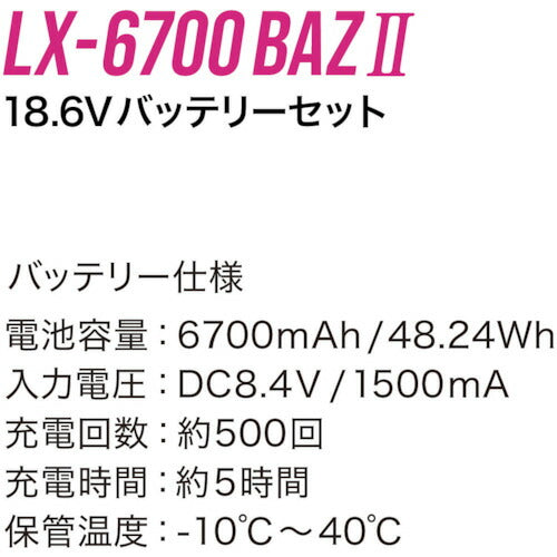 リンクサス COOLING BLAST PRO 18.6Vバッテリーセット