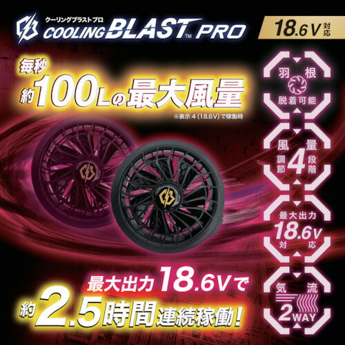 リンクサス COOLING BLAST PRO 18.6V対応 薄型ブラシレスファンセット
