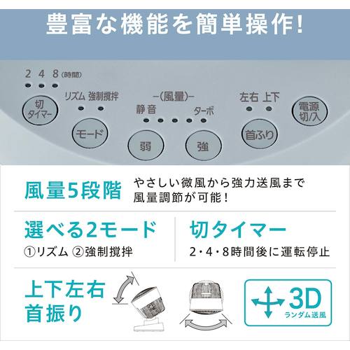 IRIS 289127 サーキュレーターDCモーター DCタイプ ライトネイビー