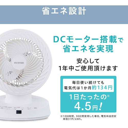 IRIS 288466 サーキュレーターDCモーター DCタイプ ホワイト