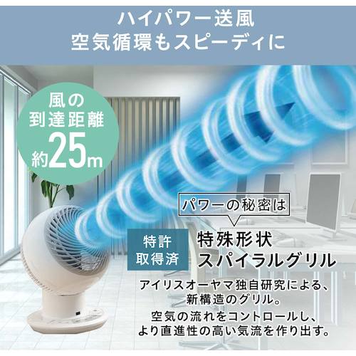 IRIS 296494 サーキュレーターアイ DC JET 18cm DCタイプ ホワイト
