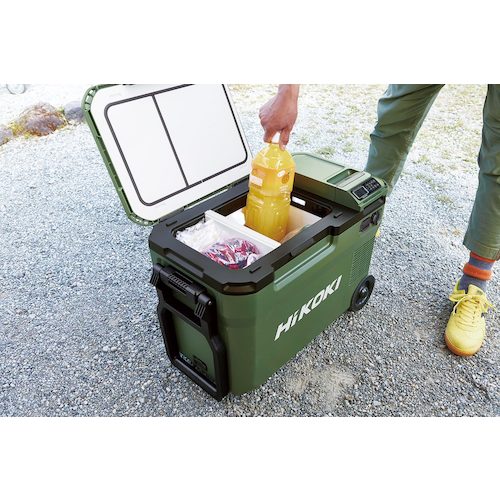 HiKOKI 18V-14.4V コードレス冷温庫大容量サイズ25L サンドベージュ マルチボルトセット品