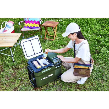 HiKOKI 18V-14.4V コードレス冷温庫コンパクトタイプ サンドベージュ マルチボルトセット品