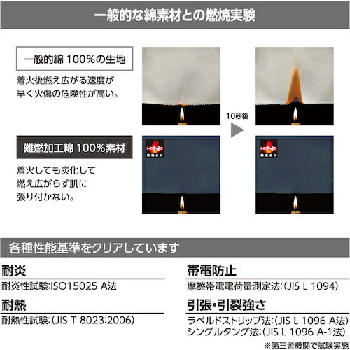 HOOH 難燃ブルゾン L シルバーグレー