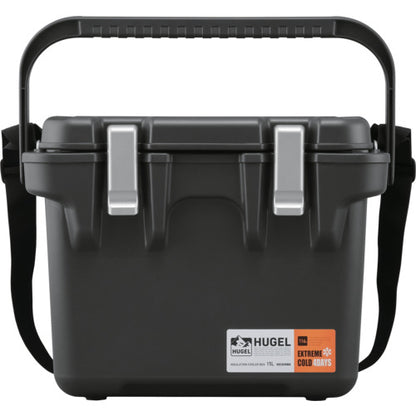 IRIS 208352 HUGEL 真空断熱クーラーボックス 15L チャコールグレー