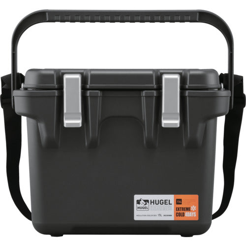 IRIS 208352 HUGEL 真空断熱クーラーボックス 15L チャコールグレー