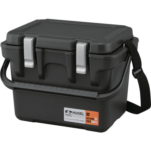 IRIS 208352 HUGEL 真空断熱クーラーボックス 15L チャコールグレー