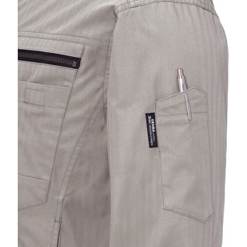 XEBEC 綿薄手現場服ヘリンボン空調服XE98002-39-LL サンドベージュ