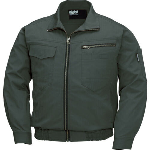 XEBEC 綿薄手現場服ヘリンボン空調服XE98002-62-4L アーミーグリーン