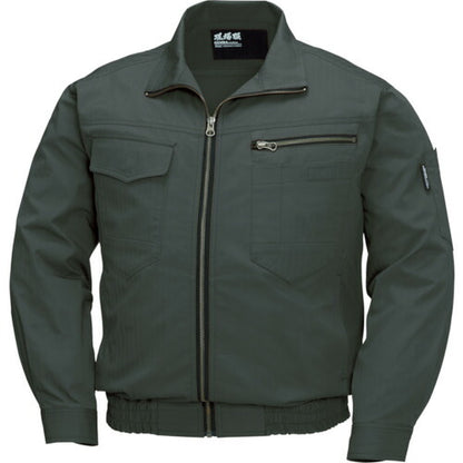 XEBEC 綿薄手現場服ヘリンボン空調服XE98002-62-5L アーミーグリーン